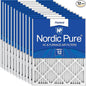 Nordic Pure 20x25x1 (19 1/2 x 24 1/2 x 3/4) Pleated MERV 12 Air Filters 12 Pack