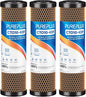 1 Micron 2.5" x 10" Whole House CTO Carbon Water Filter Cartridge Replacement for Under Sink Water Filter System, Dupont WFPFC8002, WFPFC9001, FXWTC, SCWH-5, WHEF-WHWC, WHCF-WHWC, AMZN-SCWH-5, 3Pack
