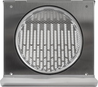 Vent Systems 6" Inch Exhaust Vent Cover with Rubber Gasket - Stainless Steel - Robust Weatherproof Outdoor Air Exhaust Box - Duct or Surface Mounting - Rain and Snow Protection