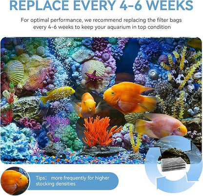 8 Oz Pro-C Mixed Aquarium Canister Filter Media Bag Compatible with Penn-Plax Cascade, Canister Filter Carbon Media for Remove Odors & Clear Water, Fish Tank Carbon Filter, 3 Pack (260g/bag)