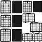 8 Pack Replacement Filters Compatible with Eureka NEN180 NEN186BL Bagless Vacuum Cleaner, Includes 4 Dust Cup Cartridges and 4 High Efficiency Filters