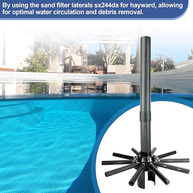 SX244DA Lateral Assembly with Center Pipe for Hayward Pro Series Sand Filters S244T, Pool Filter Lateral Compatible with Hayward Sand Filter Models S244TC, S270T, S270T2