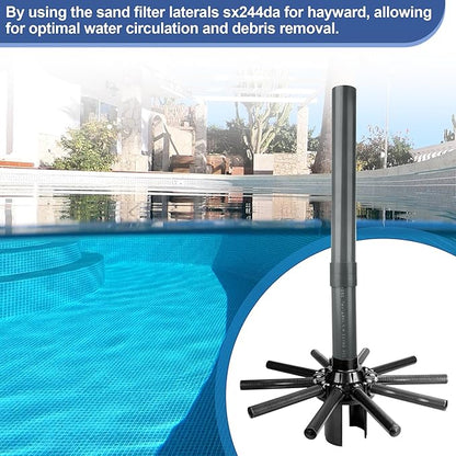 SX244DA Lateral Assembly with Center Pipe for Hayward Pro Series Sand Filters S244T, Pool Filter Lateral Compatible with Hayward Sand Filter Models S244TC, S270T, S270T2