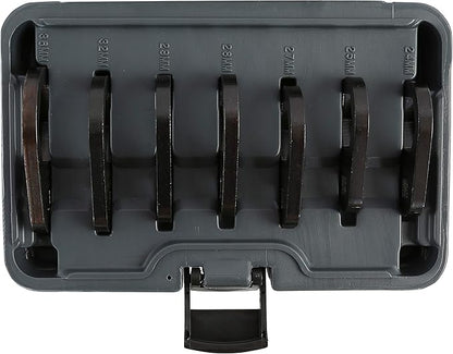 OEMTOOLS 87165 7 Piece 3/8” Drive Offset Oil Filter Socket Removal Set, Green and Black Oil Filter Removal Tool Set, Oil Change Tools for Mechanics