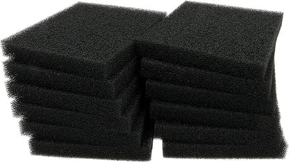 ALEGI Aquarium Bio Sponge Fitler Media, 6.28 x 5.5 x 0.78 Inch Fish Tank Filter Cartridge Filter Foam Pad Inserts for ML350 (12 Pack)