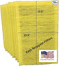 Fast-Shipped-Filters 10 Pack 12x20 Replacement Filter Pads Compatible with MicroPower Guard One Hour Air Cleaner Refill Yellow (10, Yellow, 12x20)