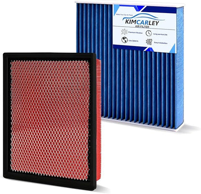 1pc Cabin & 1pc Engine Air Filter Kit Accessories for Toyota Tacoma V6 2016-2022 2023 Activated Carbon Automotive Engine Cabin Air Filter Replacement for CF10374 CA11895