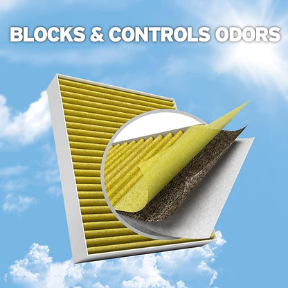 Purolator PBC36080 PurolatorBOSS Automotive Cabin Air Filter with Activated Carbon, Car & Truck Passenger Compartment OEM Filter Replacement for Honda CRV, Civic, HR-V, and more