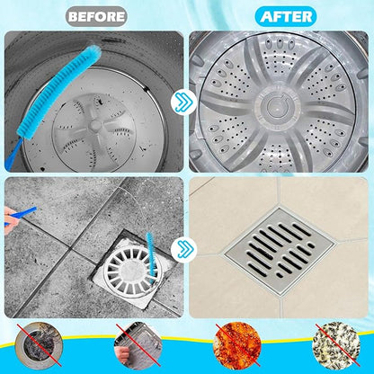 3Pack Dryer Vent Cleaner Kit, Home Improvement Essential Cleaning Tools, Up to 30 Inch Long Brush Cleaning Set，pet Hair Remover for Laundry，Drain Snake
