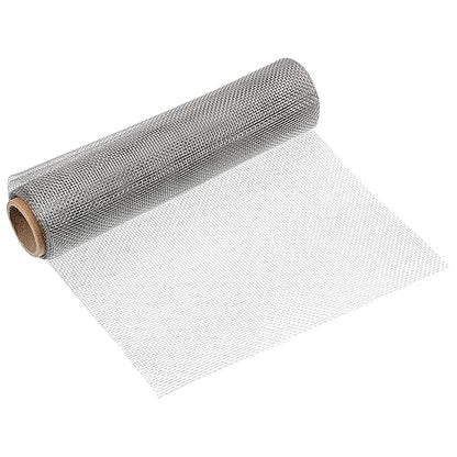 uxcell 12 Mesh 79" x 10" Woven Wire Mesh, 316 Stainless Steel Air Vent Filter Screen, Window Screen Mesh for DIY Projects Vents Cover Filtration Animals Fence