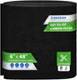 Cut to Fit Activated Carbon Filter Sheet 6” x 48” - Activated Carbon Air Filter for Air Purifiers Window AC Air Vent And More - Charcoal Filters Effectively Absorb Odors & Freshens the Air (1-Pack)