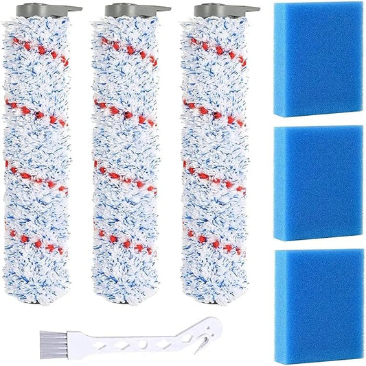 Hand-held Floor Scrubbers Roller Brush Hepa Filter Sponge Parts。Compatible For Tineco IFloor S/IFloor / HF10E-01 。Wet Dry Vacuum Cleaner Replacement Spare (Color : Set G)