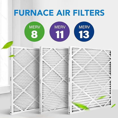 LotFancy 20x30x1 Air Filter MERV 8 4-Pack, Electrostatic Pleated Furnace & AC Filter, Captures Dust, Pet Hair, Pollen, Actual Size: 19.75"x29.75"x0.75"