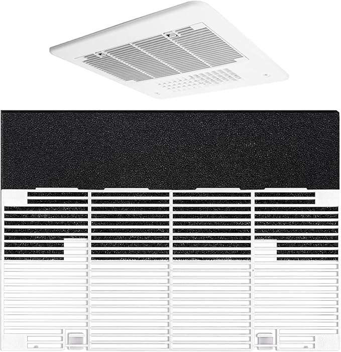 Dianrui RV A/C Vent Cover for Dometic AC Cover Replacement for Dometic 3104928.019, Duo-Therm RV Air Conditioner Grille Replacement with RV A/C Filter (14.1" x 7.7") RV Air Conditioner Parts