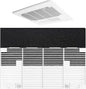 Dianrui RV A/C Vent Cover for Dometic AC Cover Replacement for Dometic 3104928.019, Duo-Therm RV Air Conditioner Grille Replacement with RV A/C Filter (14.1" x 7.7") RV Air Conditioner Parts