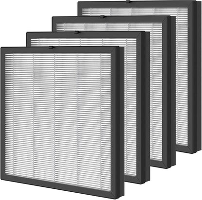 4 Packs Replacement Filter Compatible with AMEIFU G3 (Sferf-30) & VEWIOR A3 Air Clean-er Purifier with 3 Stages Premium Filters, Activated Carbon Filters and Pre-Filter