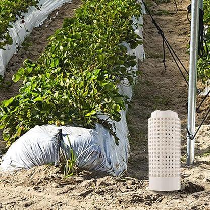 PVC Insect Composting Bin With Screw Lid For Garden Kitchen Waste Processing Outdoor Raised Bed Plant Container Decompose Filter System Educational Tool White 12x6x6 Inches(1pcs)