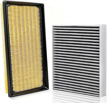 Engine & Cabin Air Filter Kit for Toyota RAV4 Hybrid (2019-2025), Camry Hybrid (2018-2025), Highlander Hybrid (2020-2025), Sienna & Venza (2021-2025)–Replaces 17801-77050 & 87139-0E040