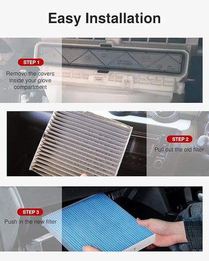 Puroma Cabin Air Filter, Compatible with Subaru, Toyota Camry, RAV4, Highlander, Corolla, Sienna, Pruis, Venza and Avalon, Lexus, Mazda, Replacement for CP157, CF12157