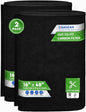 Cut to Fit Activated Carbon Filter Sheet 16” x 48” - Activated Carbon Air Filter for Air Purifiers Window AC Air Vent And More - Charcoal Filters Remove Odors & Freshens the Air (2-Pack)