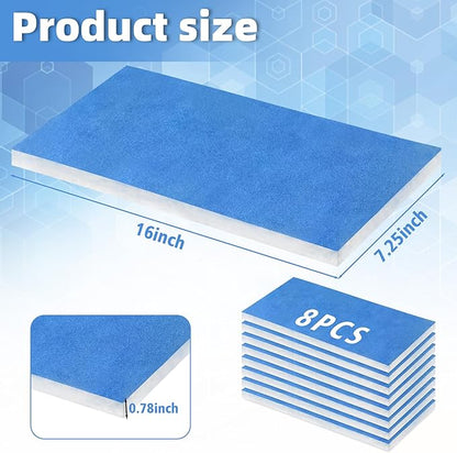 U0U 8 Pieces Paint Booth Filters,Portable Spray Booth Filter, Paint Booth Exhaust Filters for Replace Airbrush Spray Booths Paint Booth (16x7.25inch/8pcs)