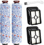 Replacement Parts for Bissell Crosswave Pet Pro 1785A 2306A 1785 Vacuum Cleaner, 2 Pack 1868 Brush Roll for Bissell crosswave and 2 Pack 1866 replacement filters Part 1608683, 1608684 LUXRILIX