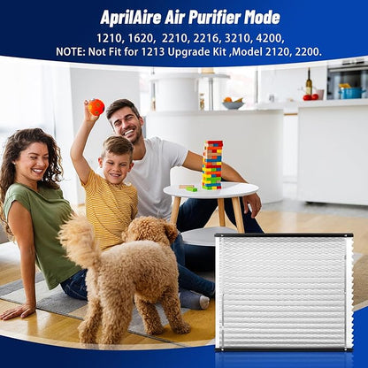 2-Pack 213 Replacement Filter, Compatible with Aprilaire 1210, 1620, 2210, 2216, 3210, 4200, 20x25x4 Inches MERV 13 Furnace Air Filter