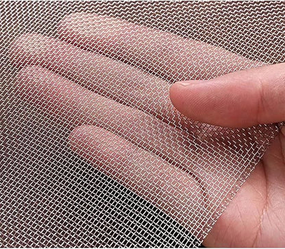 Stainless Steel Woven Wire Mesh, 304 Steel Wire Cloth, Insect Screen, Air Vent Mesh, Metal Mesh Sheet, Wire Netting Roll, Mesh Screen for Filter, Window, Garden