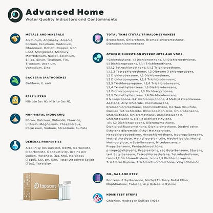 Advanced Home Water Test Kit | Well or City | EPA Certified Drinking Water Labs | Tests for: 116 Analytes, incl. Lead, Copper, Hardness & Alkalinity and More | #1 Best Home Water Test - Wirecutter