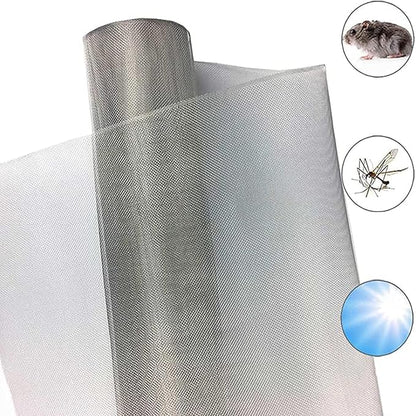 Stainless Steel Woven Wire Mesh, 304 Metal Mesh Sheet, 16 Mesh, Anti-Rust & Tear-Resistant, Vent, Filter, Garden Rodent Guard, Insect Screen, Easy to Cut (Silver 1.2x4m)