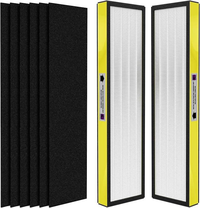 2-Pack True FLT5000 FLT5250PT FLT5111 Replacement Filter C, Compatible with AC5000, AC5000E, AC5250PT, AC5350B, AC5350BCA, AC5350W, AC5300B, CDAP5500B, AP2800CA Purifiers