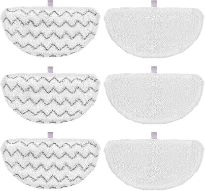 6 Pack 1940 for Bissell Steam Mop Pads for Bissell PowerFresh Steam Mop 1806 1544 1440 2075A 2685A 1940W 19404 Series, Model 19402 19408 1940a 1940f 1940q 1940t B0006 B0017, Part #5938#203-2633