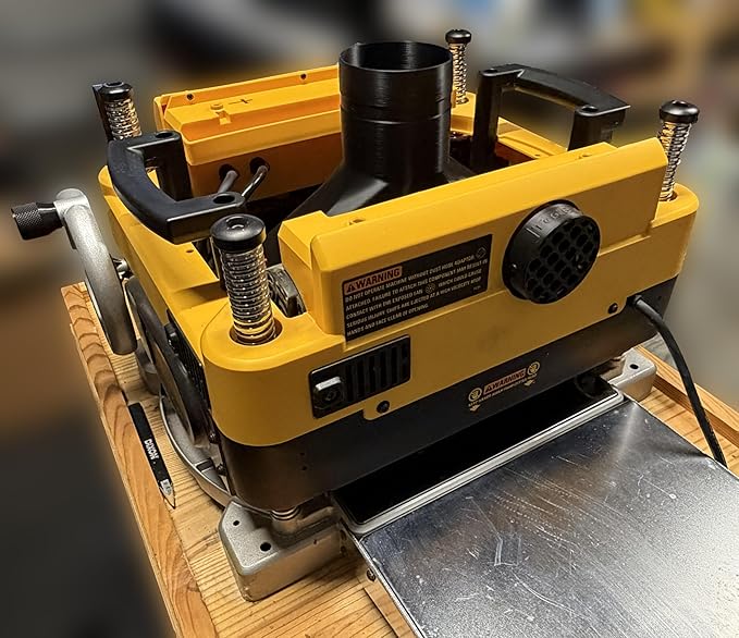Improved Overhead Dust Port for DeWalt DW735 & DW735X - For 4" Dust Collection Hoses - Made in USA!