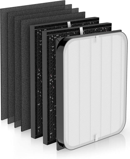 3500 Replacement Filters Compatible with Air Doctor 3000,3500,and 3500i Air Purifiers,Includes 1 High Efficiency Filter, 2 VOCs Filters, 4 Prefilters, Compare to Part # ADF3001 ADF3002 ADF3003