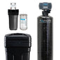 Aquasure Harmony Series 72,000 Grains Whole House Water Softener Bundle with Automatic Digital Control Head and Triple Purpose Sediment/Carbon/Zinc Filter System | Reduces Hardness (for 6+ bathrooms)