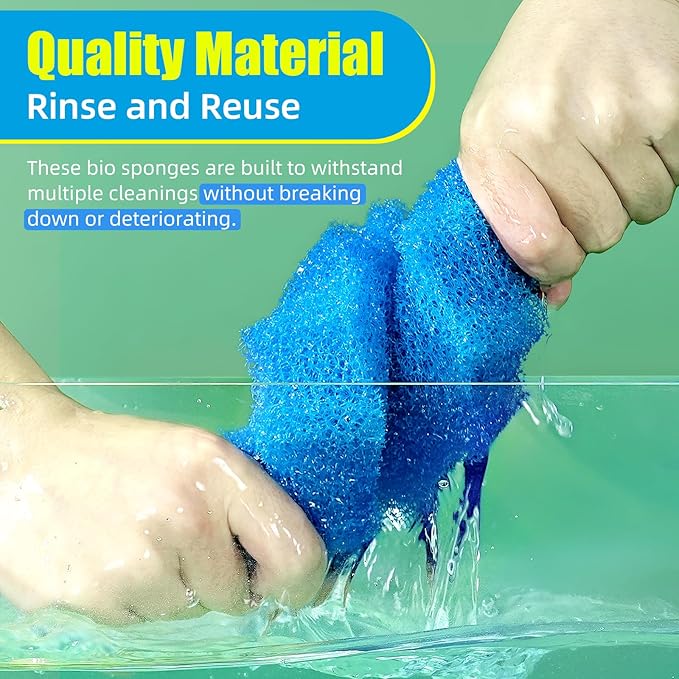 AQUANEAT Replacement Sponge Filter Media Pad Compatible With VIVOHOME/VEVOR/VIVOGROW 1580/1840 GPH or SUNSUN CPF-2500/3500 Pressure Pond Filter for Koi Fish