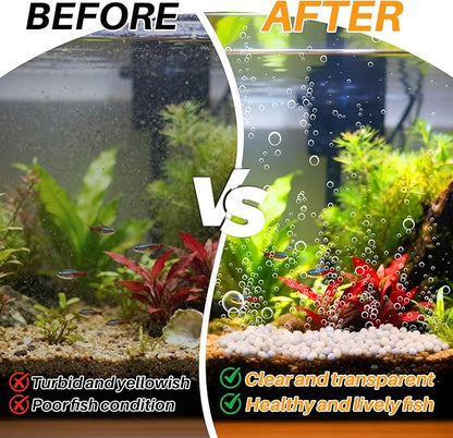 Sukh Bio Ceramic Media Balls - 2 Bags Advanced Biological Filter Media for Rapid Cycling,425g High-Density Nano-Tech Spheres for Aquarium, Sump, Koi Pond & Freshwater Filters
