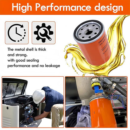 6485 Maintenance Kit for Generac 16-26kW Air Cooled Standby Generators - Compatible with 22kW 24kW Guardian Series, Includes 070185E Oil Filter, 0J8478S Air Filter, RC12YC Spark Plugs