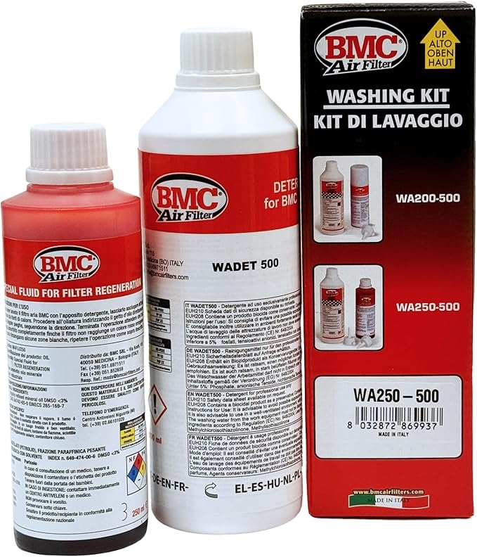 BMC (WA250-500) Automotive Air Filter Complete Wash Kit