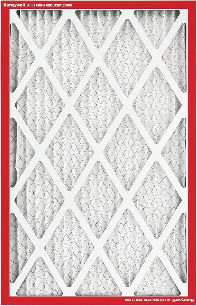 Honeywell 20x30x1 MERV 11 Allergen Reducer 11000 Electrostatic Pleated HVAC AC Furnace Air Filter (4-Pack) | Replacement Filter for Home Use | Made in USA