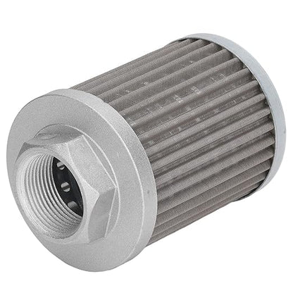 Qiilu Suction Strainer Filter - Stainless Steel Oil Filter for Hydraulic Systems,Works with Car Engines and Generators - and Pollutants Removal