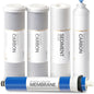 Reverse Osmosis Water Filter Replacement Set, 5-Stage Cartridges. 50 GPD