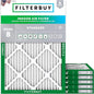 Filterbuy 18x21x1 Air Filter MERV 8 Essential Dust & Allergy Defense (6-Pack), Electrostatic Pleated HVAC AC Furnace Filters Replacement, Made in USA (Actual Size: 18.00 x 21.00 x 0.75)