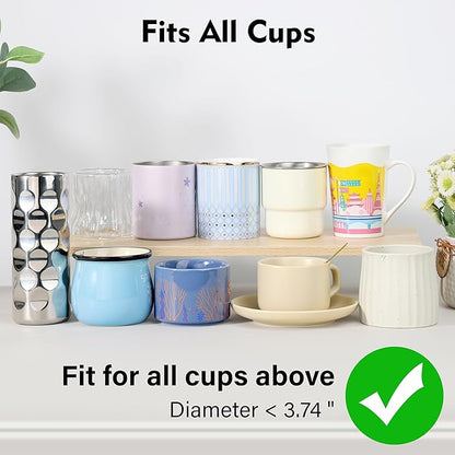 SUNYA Coffee Filters, 36-Pack Eco-Friendly Disc Shape Paper Filters for Manual Ground Coffee and Drip Coffee Makers, with Wide Rim for Cup Sizes 2-3.5inch. 9 Different Patterns (UFO A)