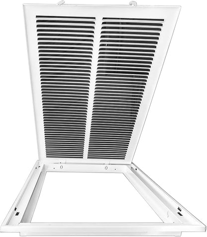 Venti Air 14" X 24" Steel Return Air Filter Grille - Removable Face/Door for 1 inch Filters - HVAC Duct Cover Grill (2-3 Business Day Delivery) [Outer Dimension: 16.5"W X 26.5" H]