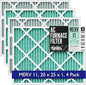 Spearhead [20x25x1, 4-PK] MERV 11+ EPA-Registered Odor Defense HVAC AC Furnace Filter w/Rigid Frame, Clog-Free Design, Verified Efficiency & Quiet Filtration
