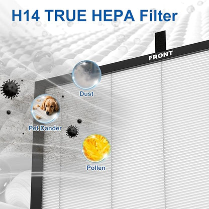 AP303 AP304 Replacement Filters, Compatible with DAYETTE ＆ FRESHDEW Air Puri-fier AP303/AP304, 3-in-1 Filtration System Replacement Filters,4 Pack