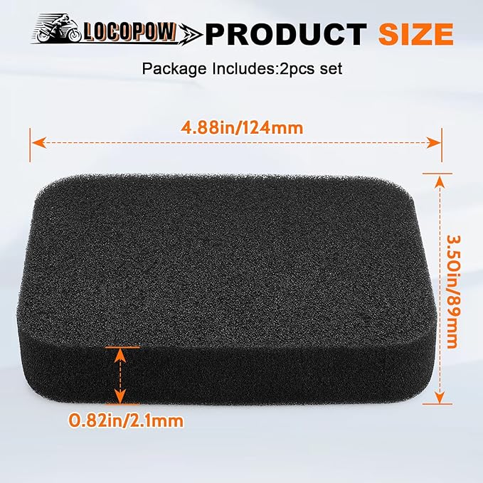 LOCOPOW 502844401 Air Filter for Husqvarna 150BT 350BT 350BF 560BTS 560BFS RedMax EBZ5100 EBZ5150 EBZ5150 EBZ6500 Backpack Blower Part