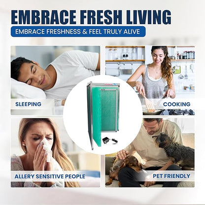 20x25x1 Polarized Media Electronic Air Filter - High Air Flow - Homeowner Installed - 1-Yr Supply of Replacement Pads - Simply Replace Your Current AC/Furnace Air Filter and PLUG IT IN!