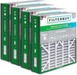 Filterbuy 20x25x5 Air Filter MERV 8 Essential Dust & Allergy Defense (4-Pack), Pleated HVAC AC Furnace Filters for Trion Air Bear, Generalaire, Skuttle, and More (Actual Size: 19.63 x 24.13 x 4.88)